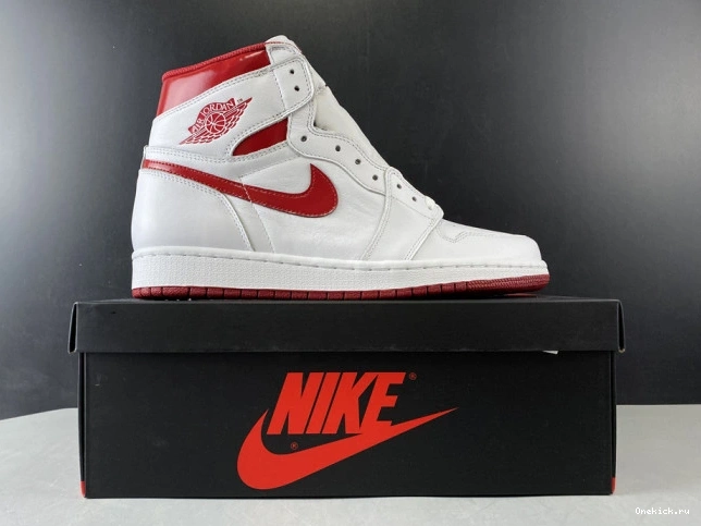 One Kick Red Air 555088-103 Jordan 1 Metallic Retro (2017) 0806